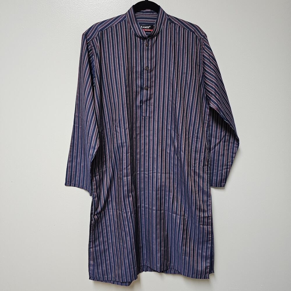 Men's Aramis Kurta with Side Pockets and Side Vent Slits Size M